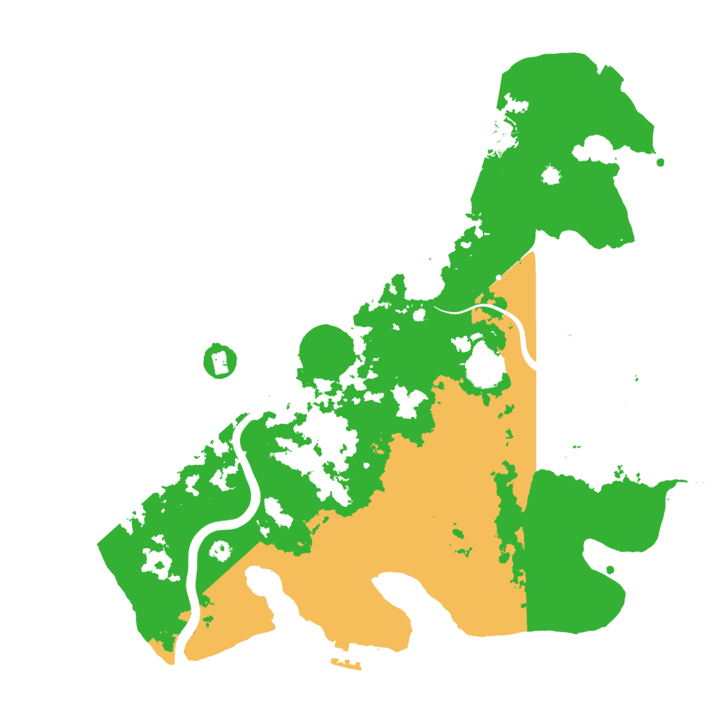 Biome Rust Map: Procedural Map, Size: 3500, Seed: 6911420