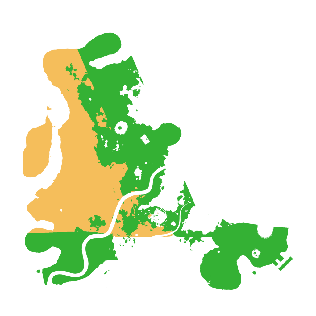 Biome Rust Map: Procedural Map, Size: 3700, Seed: 343458538