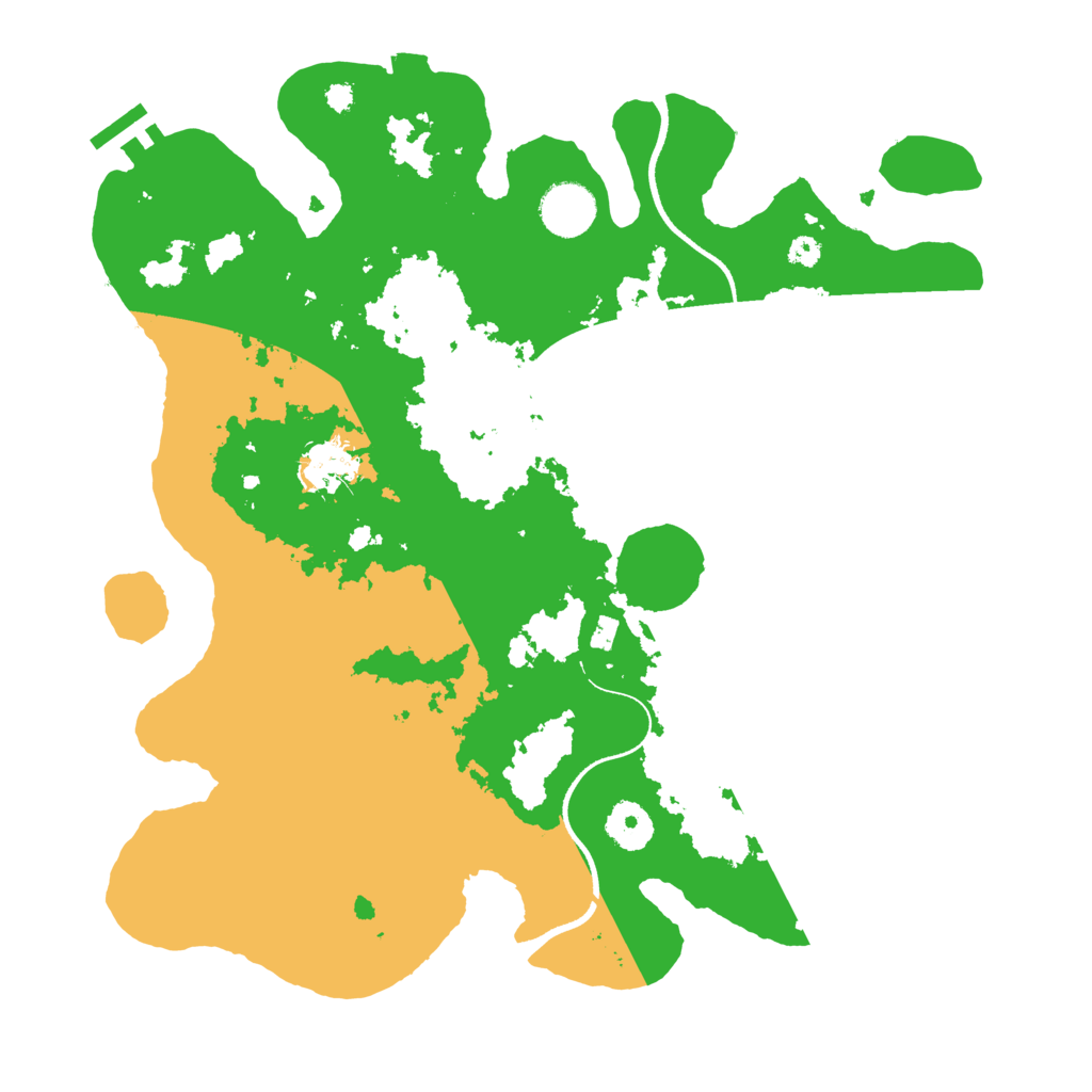Biome Rust Map: Procedural Map, Size: 3500, Seed: 840412150