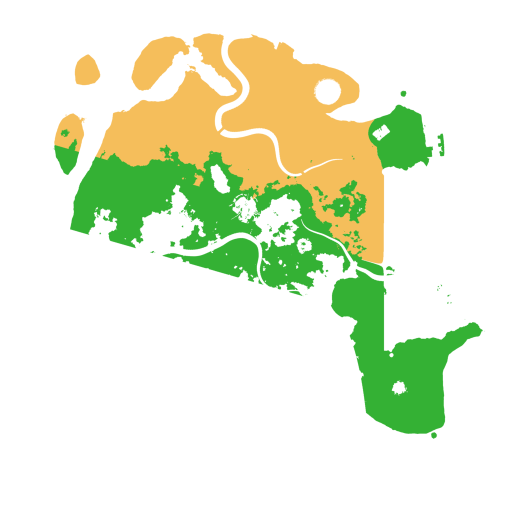 Biome Rust Map: Procedural Map, Size: 3500, Seed: 1929851426