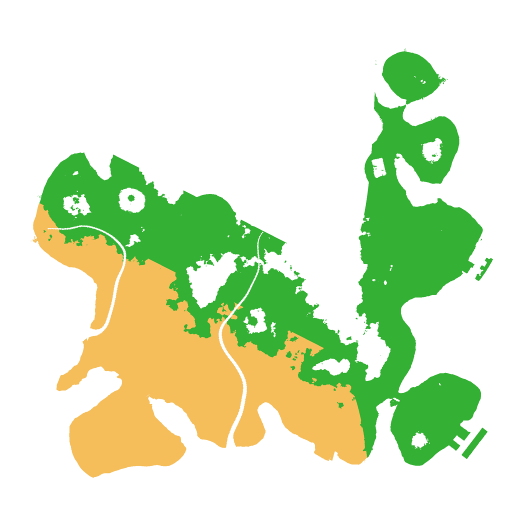Biome Rust Map: Procedural Map, Size: 3000, Seed: 53985