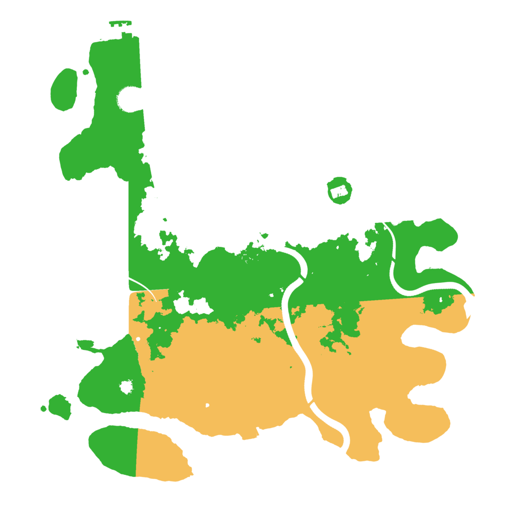 Biome Rust Map: Procedural Map, Size: 3500, Seed: 567073551