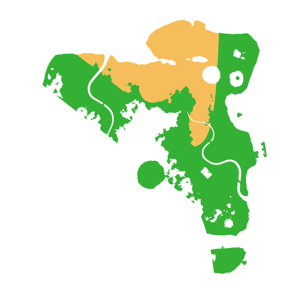 Biome Rust Map: Procedural Map, Size: 3000, Seed: 354509