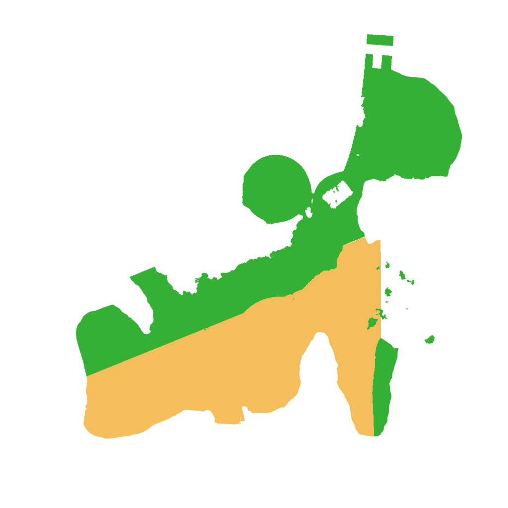 Biome Rust Map: Procedural Map, Size: 2000, Seed: 1918804420