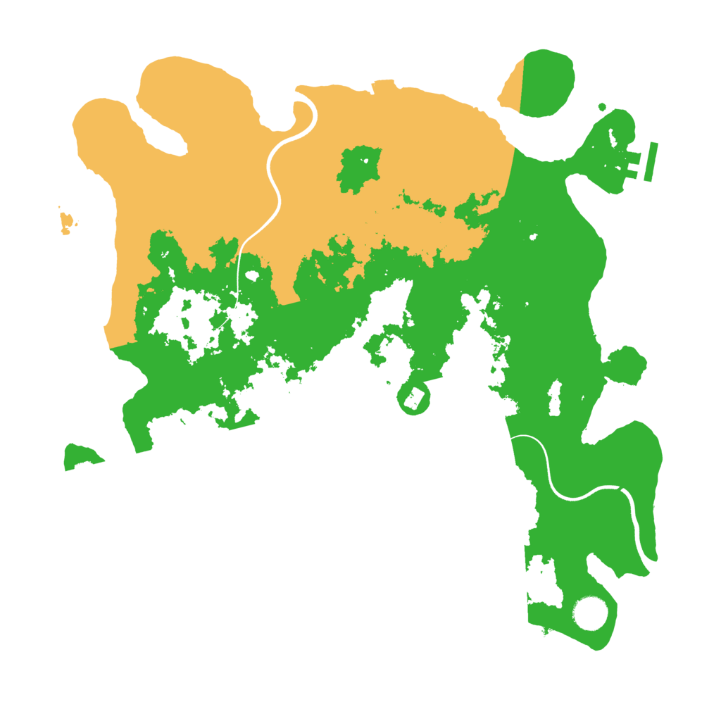 Biome Rust Map: Procedural Map, Size: 3700, Seed: 670693782