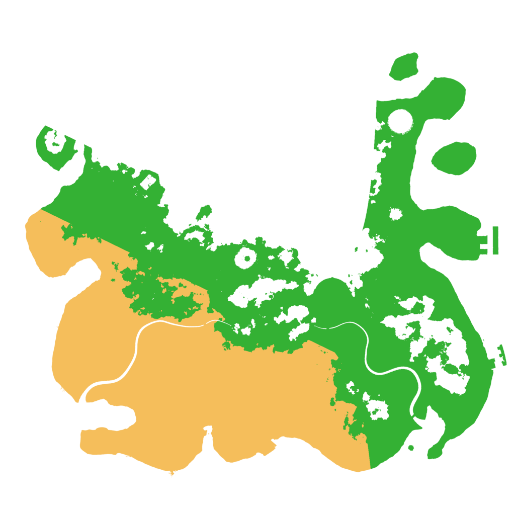 Biome Rust Map: Procedural Map, Size: 3700, Seed: 879883053