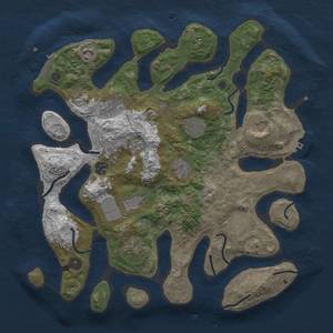 Thumbnail Rust Map: Procedural Map, Size: 3800, Seed: 224466, 18 Monuments