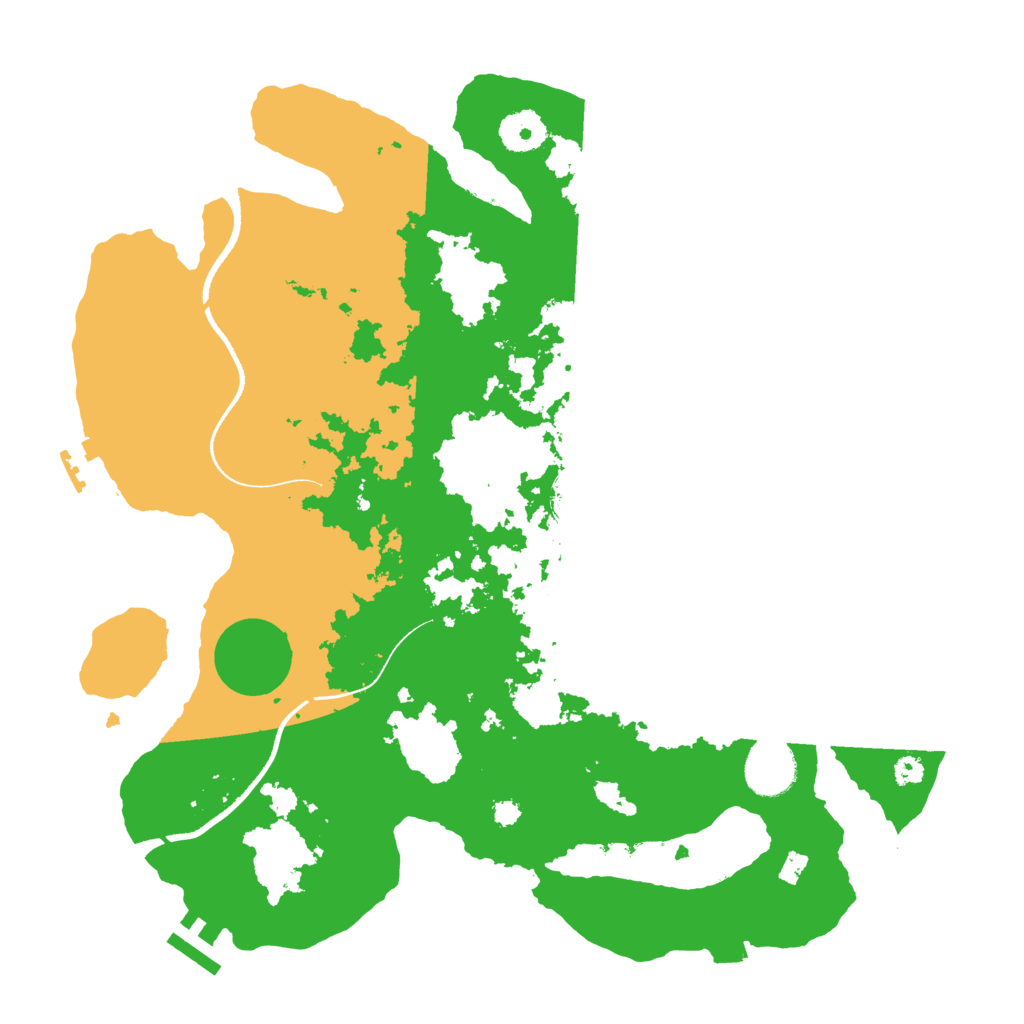 Biome Rust Map: Procedural Map, Size: 3500, Seed: 1905995676