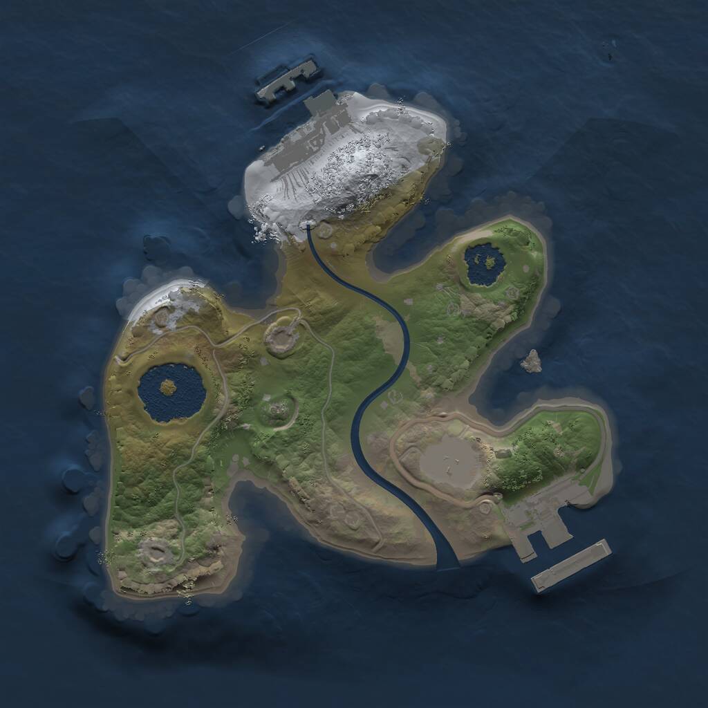 Rust Map: Procedural Map, Size: 1700, Seed: 52039, 3 Monuments