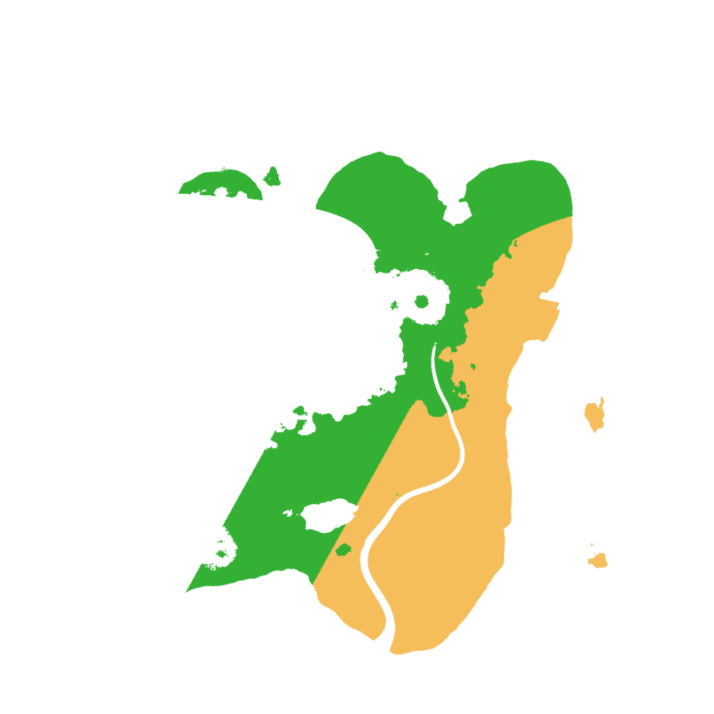 Biome Rust Map: Procedural Map, Size: 2000, Seed: 78564