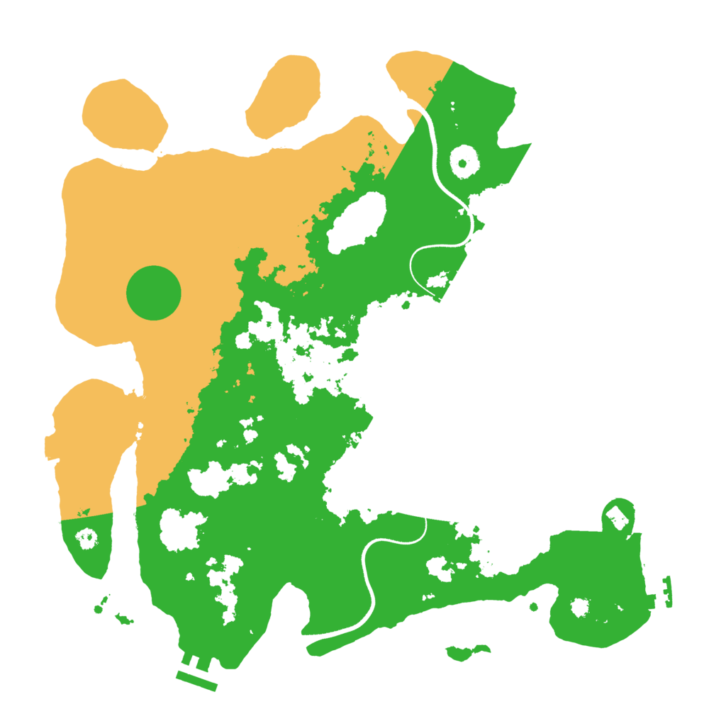 Biome Rust Map: Procedural Map, Size: 3500, Seed: 19626