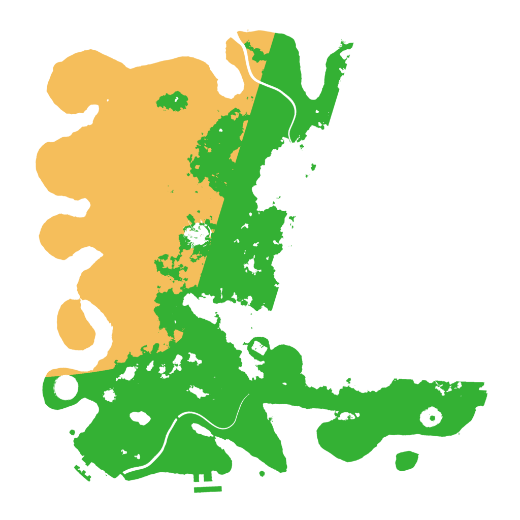 Biome Rust Map: Procedural Map, Size: 3800, Seed: 28567568