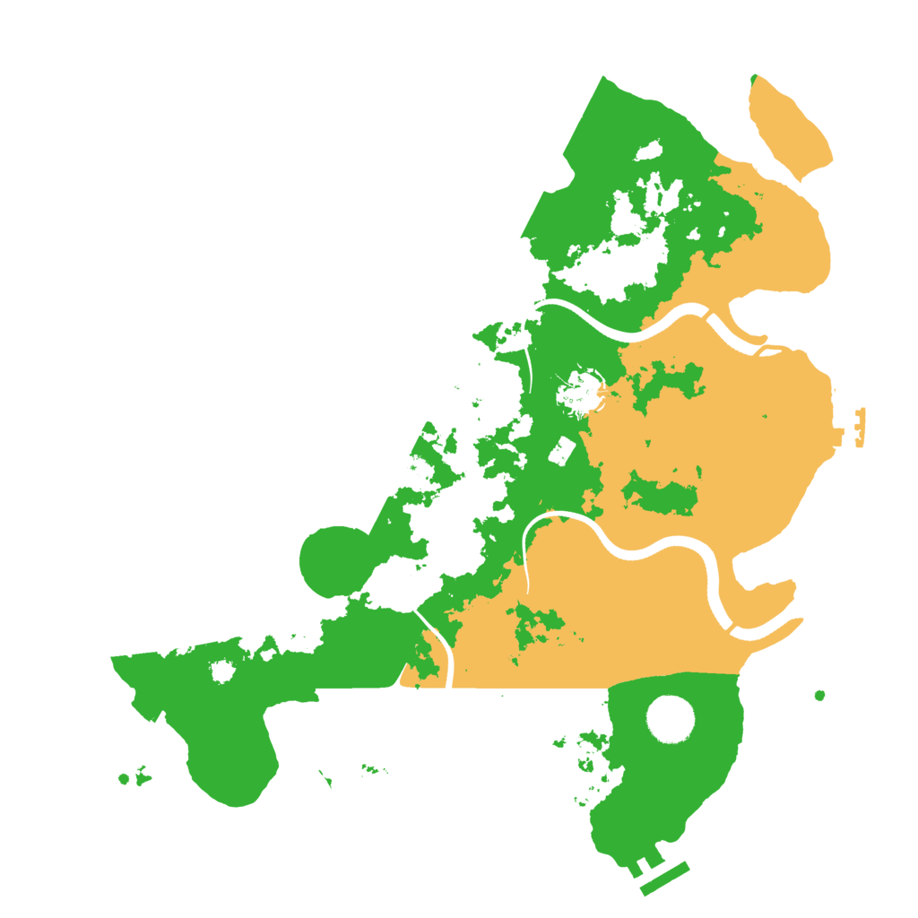 Biome Rust Map: Procedural Map, Size: 3500, Seed: 69309269