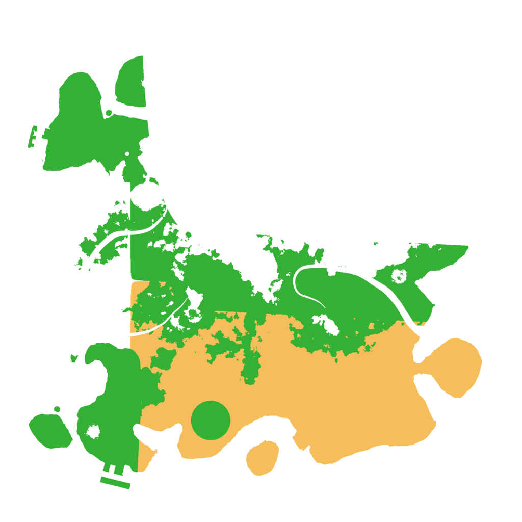 Biome Rust Map: Procedural Map, Size: 3500, Seed: 1941315372