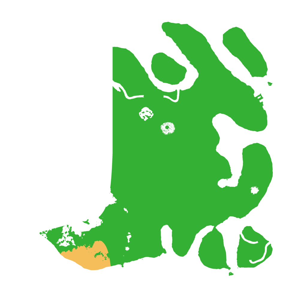 Biome Rust Map: Procedural Map, Size: 3500, Seed: 9543