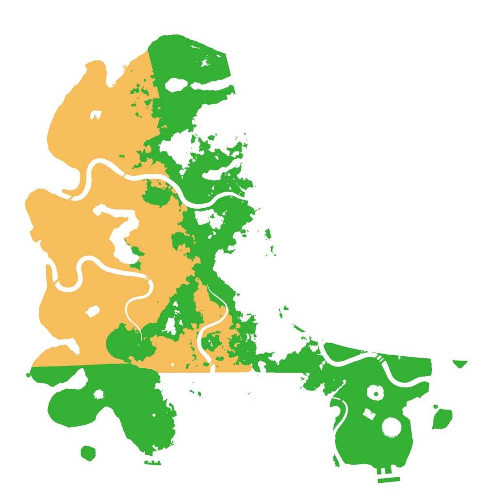 Biome Rust Map: Procedural Map, Size: 4500, Seed: 8256