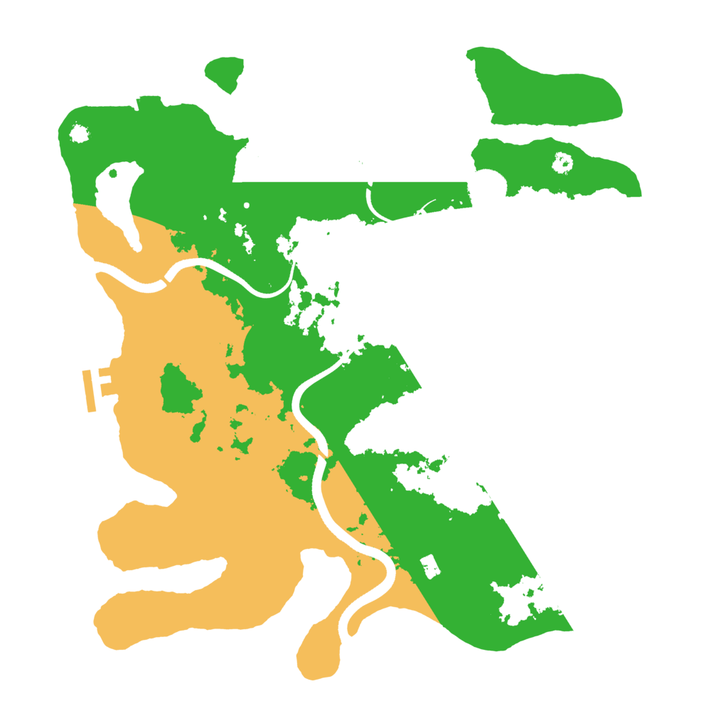 Biome Rust Map: Procedural Map, Size: 3500, Seed: 2004483505