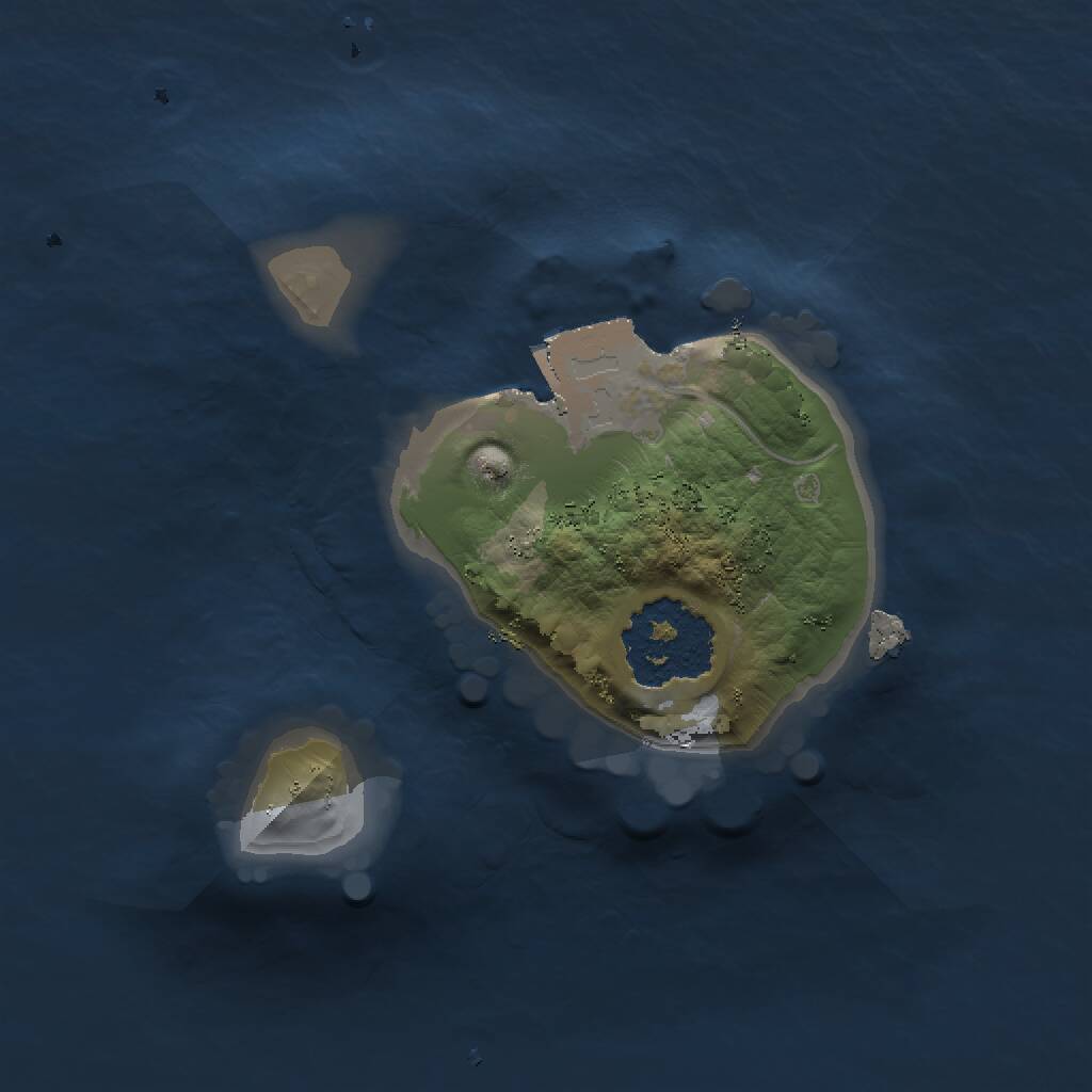 Rust Map: Procedural Map, Size: 1230, Seed: 132104366, 1 Monuments