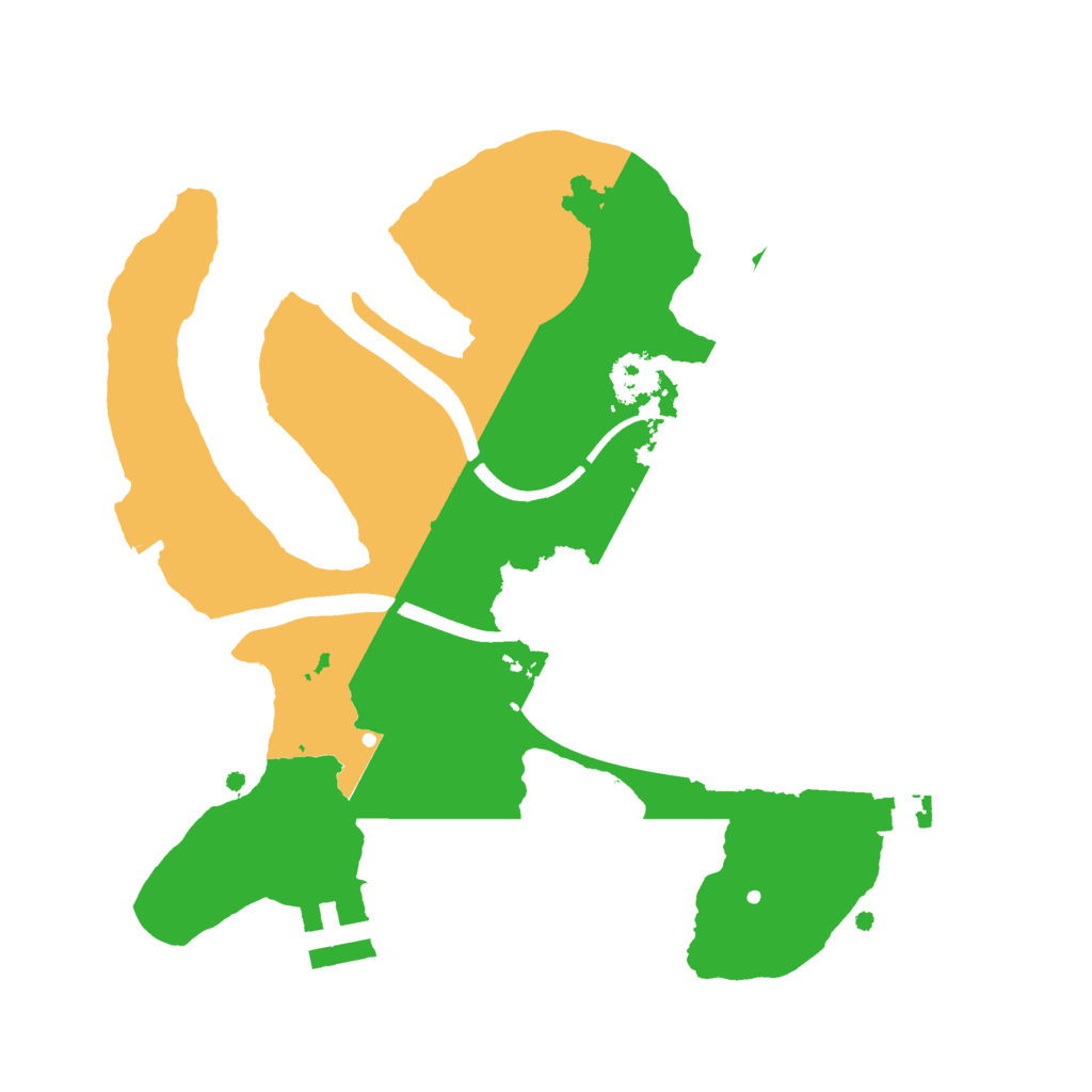 Biome Rust Map: Procedural Map, Size: 2300, Seed: 7069