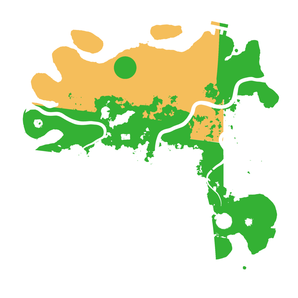 Biome Rust Map: Procedural Map, Size: 3500, Seed: 12382