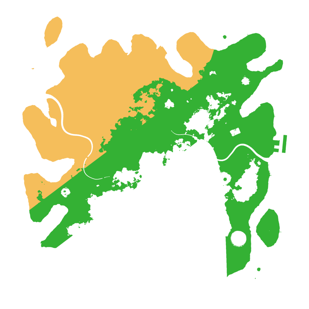 Biome Rust Map: Procedural Map, Size: 3500, Seed: 1377184140