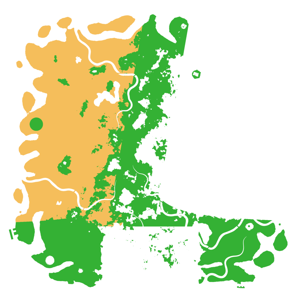Biome Rust Map: Procedural Map, Size: 6000, Seed: 54068049