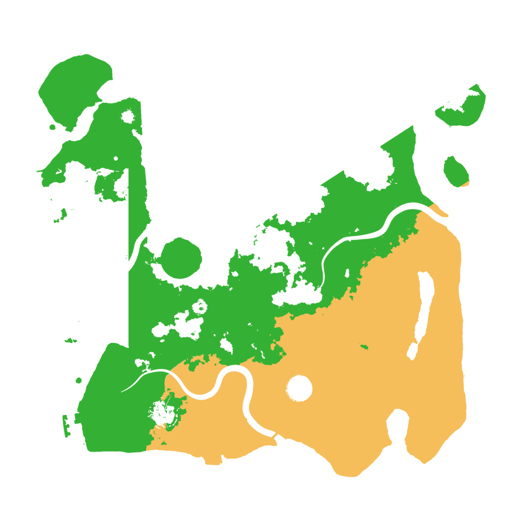 Biome Rust Map: Procedural Map, Size: 3500, Seed: 958709