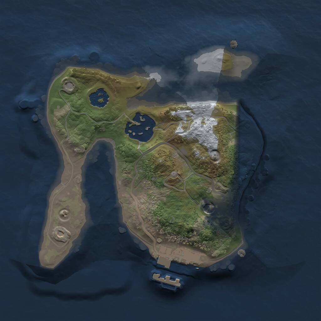 Rust Map: Procedural Map, Size: 1700, Seed: 82, 4 Monuments