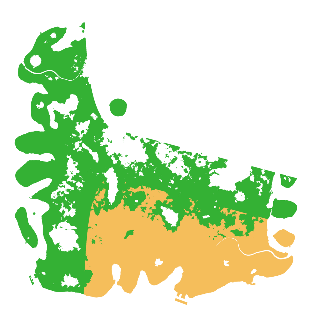 Biome Rust Map: Procedural Map, Size: 5000, Seed: 122