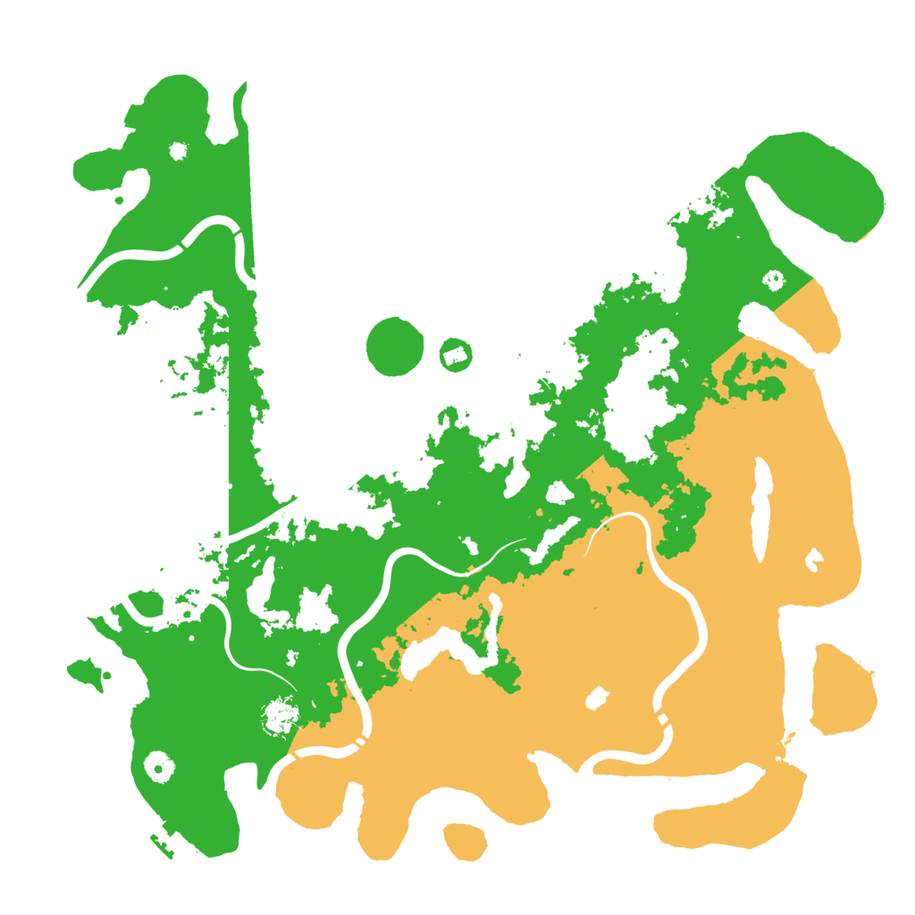 Biome Rust Map: Procedural Map, Size: 4500, Seed: 62160
