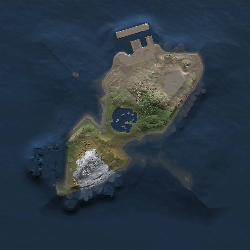 Rust Map: Procedural Map, Size: 1500, Seed: 29764255, 4 Monuments