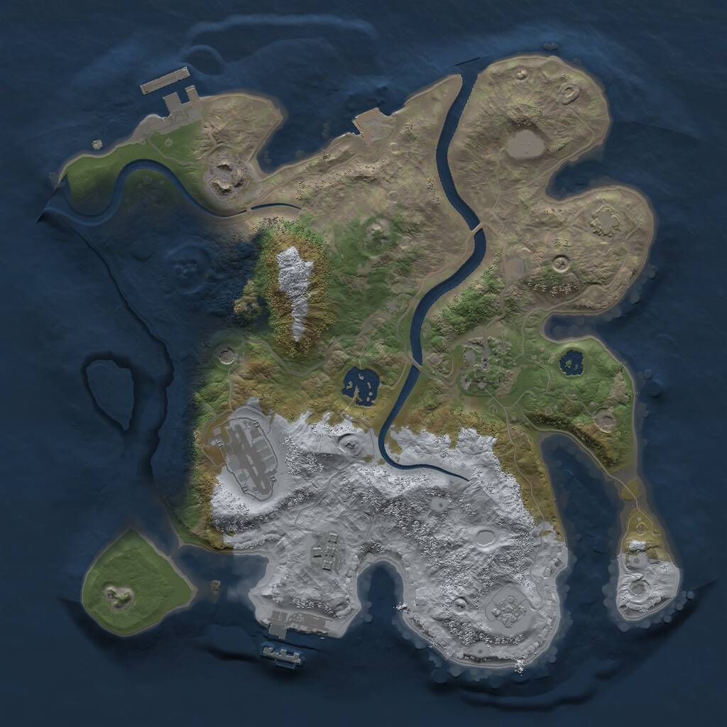 Rust Map: Procedural Map, Size: 2900, Seed: 29764255, 11 Monuments