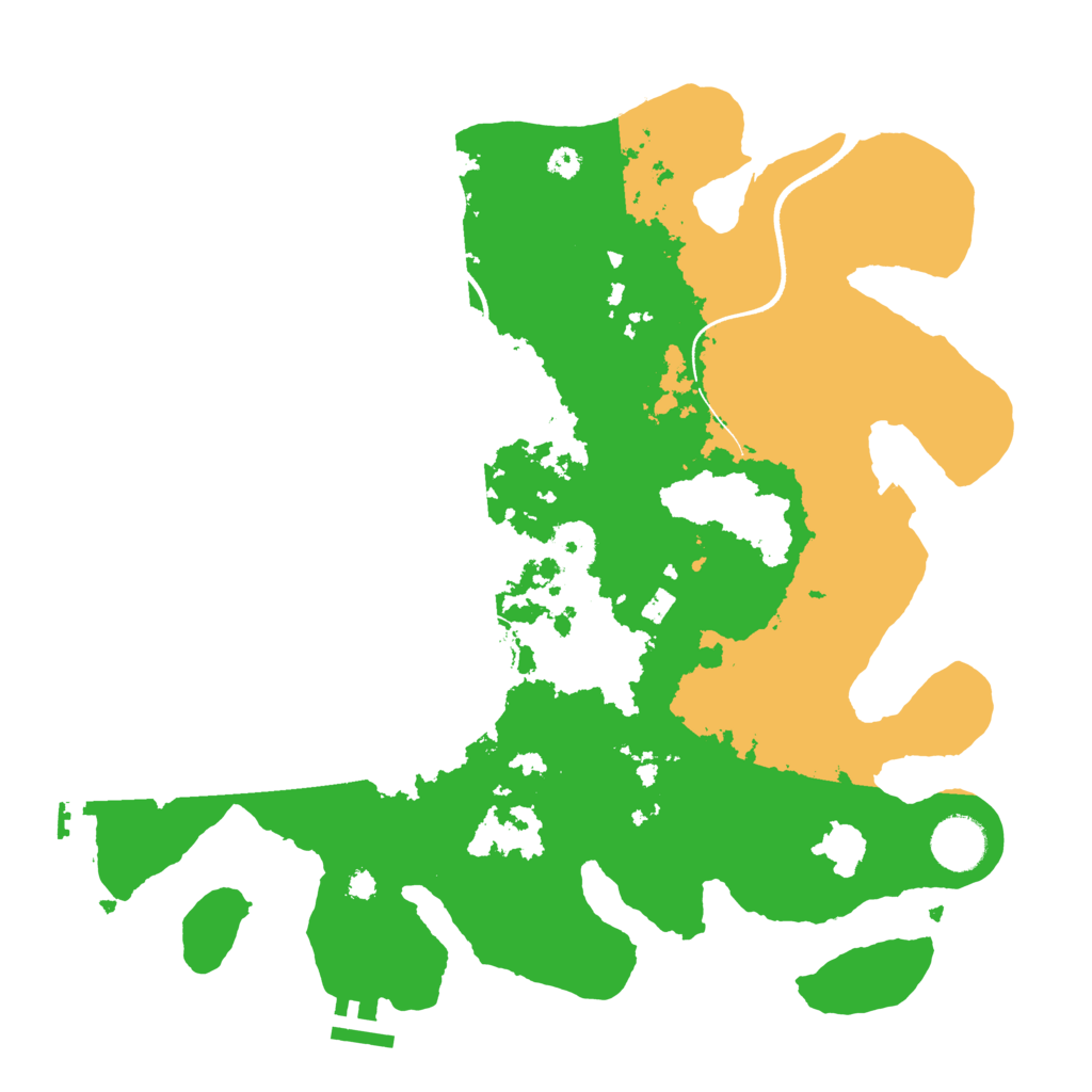 Biome Rust Map: Procedural Map, Size: 3500, Seed: 623456789