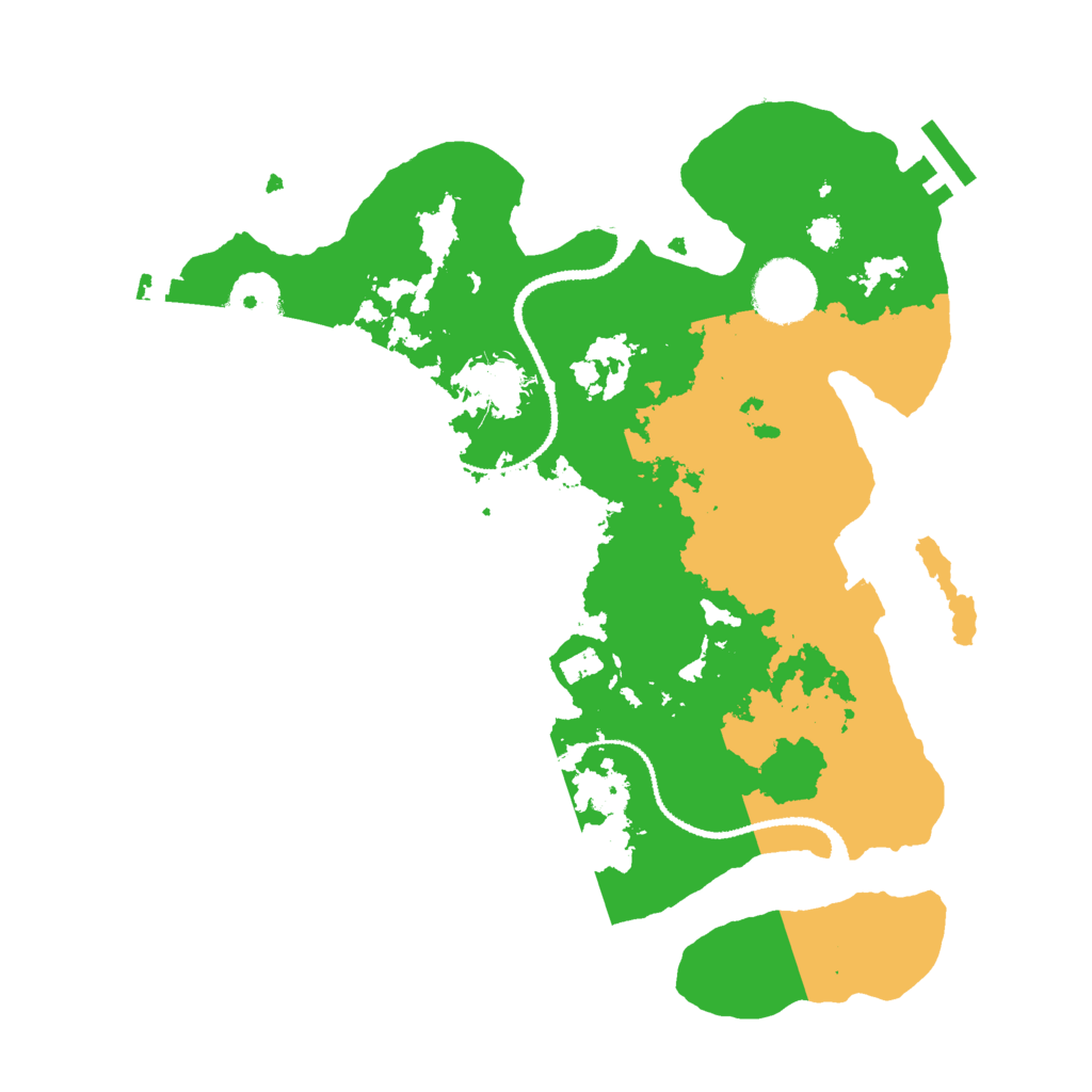 Biome Rust Map: Procedural Map, Size: 3000, Seed: 444666