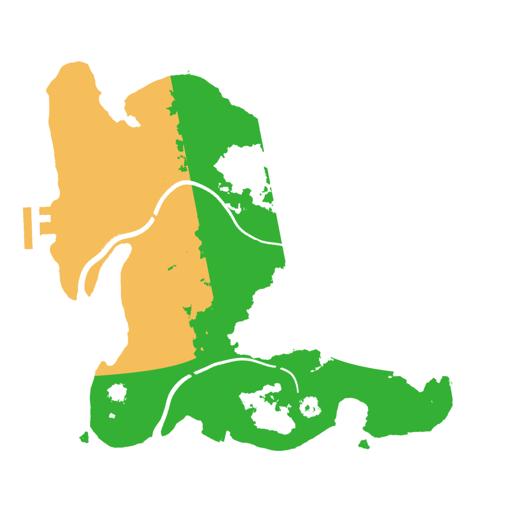 Biome Rust Map: Procedural Map, Size: 2500, Seed: 187