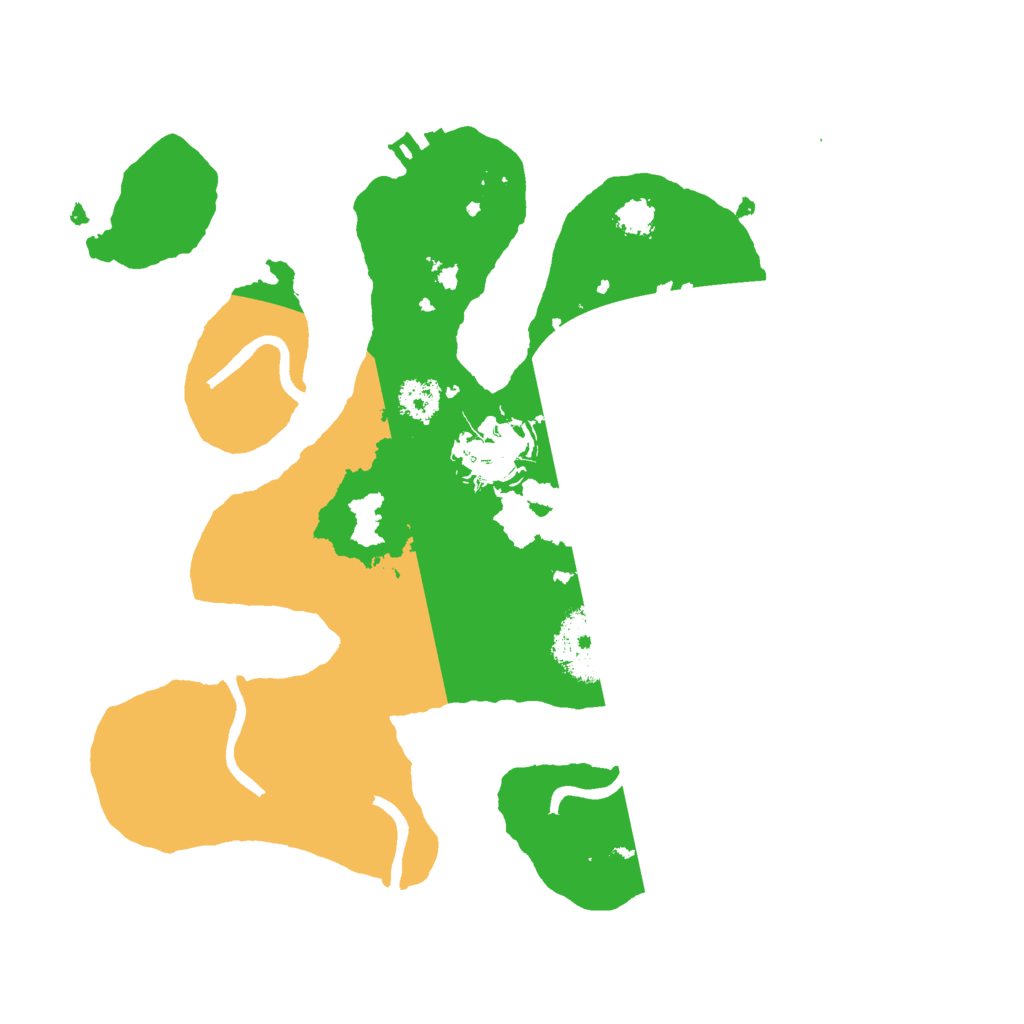 Biome Rust Map: Procedural Map, Size: 2500, Seed: 2445836