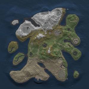 Thumbnail Rust Map: Procedural Map, Size: 3000, Seed: 86, 14 Monuments