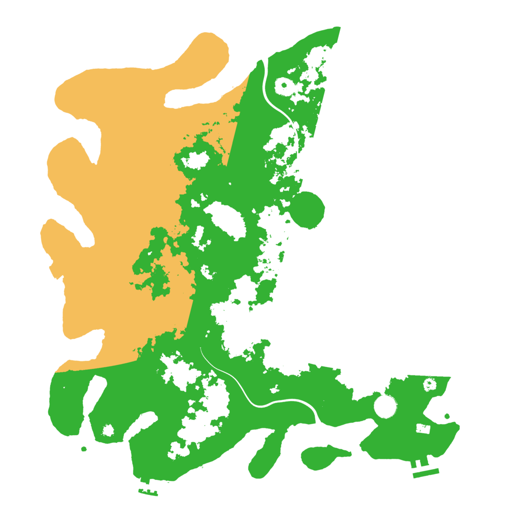 Biome Rust Map: Procedural Map, Size: 3950, Seed: 1250214082