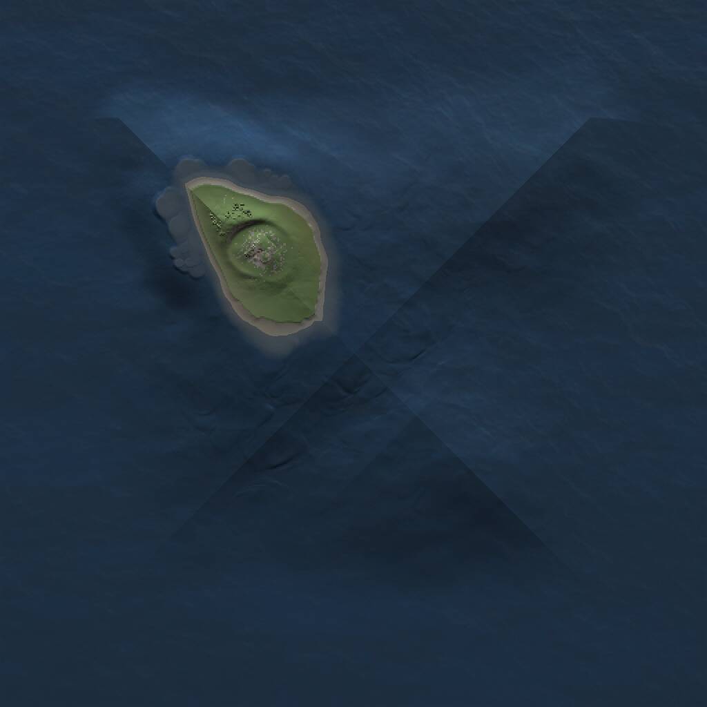 Rust Map: Procedural Map, Size: 1000, Seed: 5252, 1 Monuments