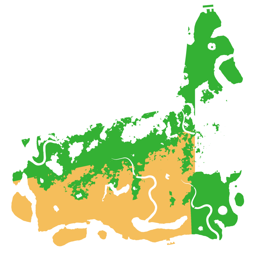 Biome Rust Map: Procedural Map, Size: 5000, Seed: 439876134