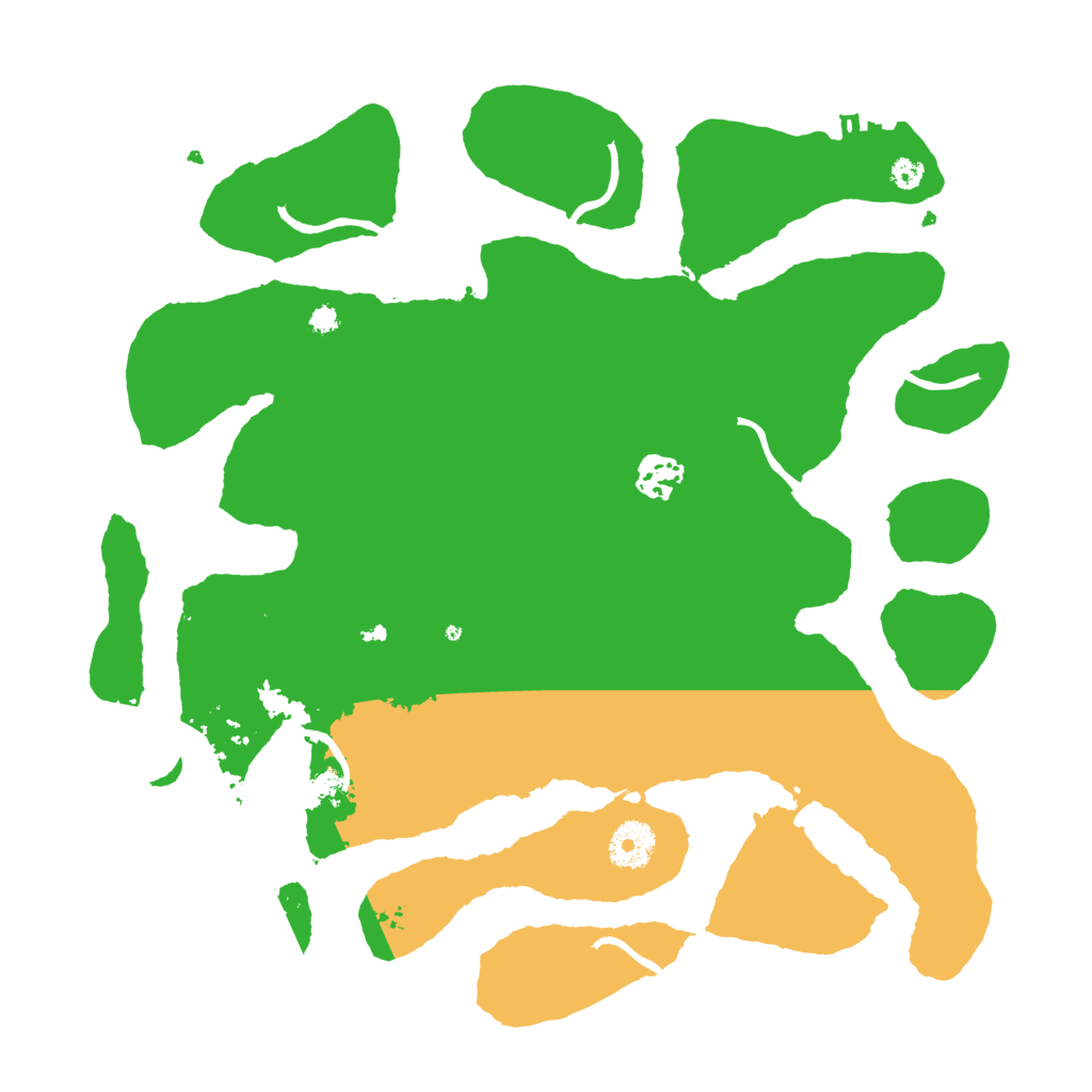 Biome Rust Map: Procedural Map, Size: 3500, Seed: 271125732