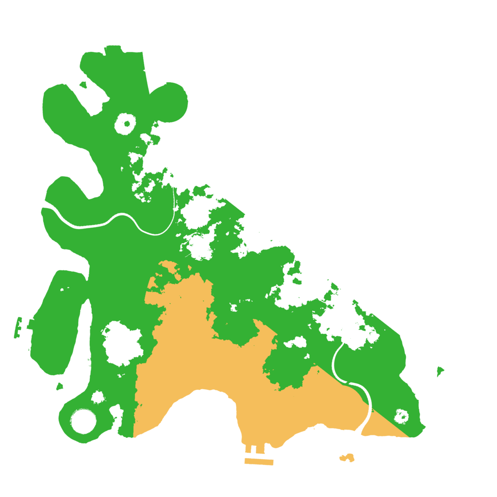 Biome Rust Map: Procedural Map, Size: 3500, Seed: 547