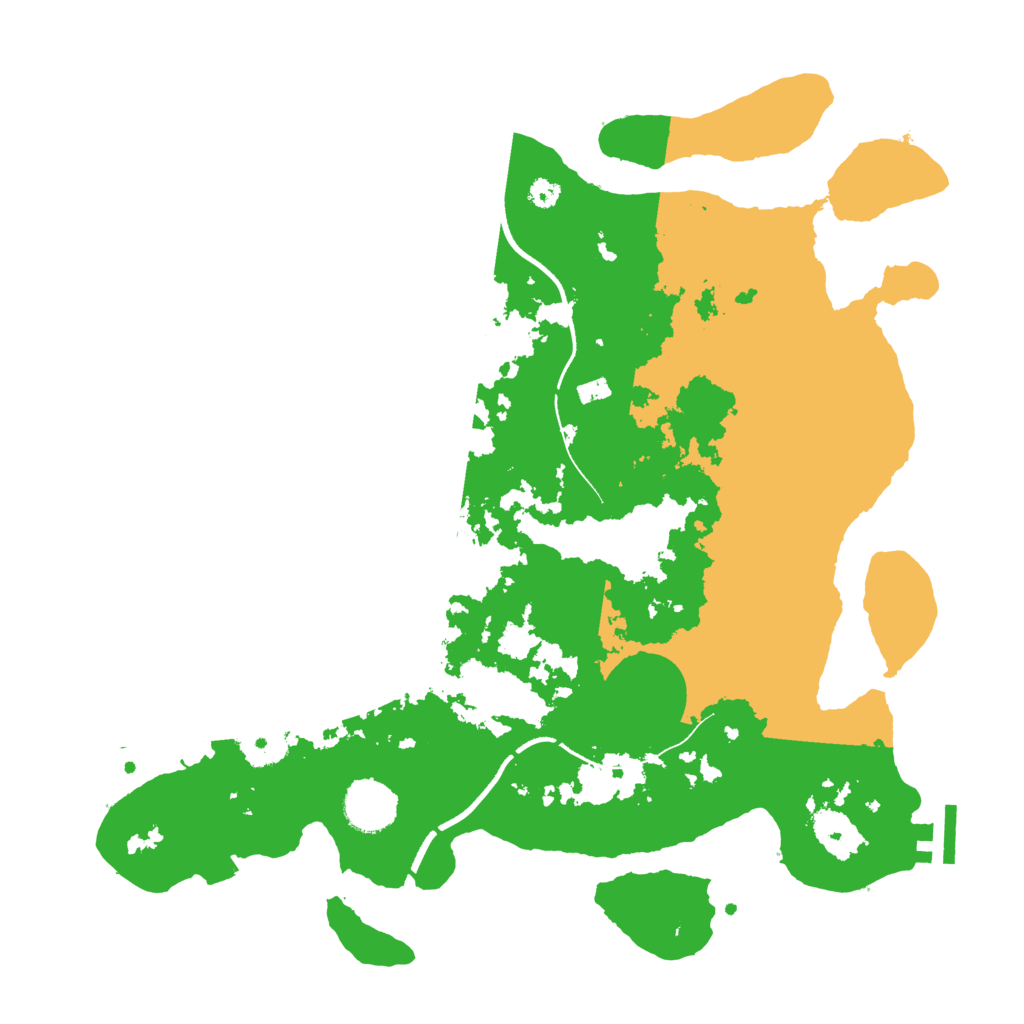 Biome Rust Map: Procedural Map, Size: 3500, Seed: 98017874