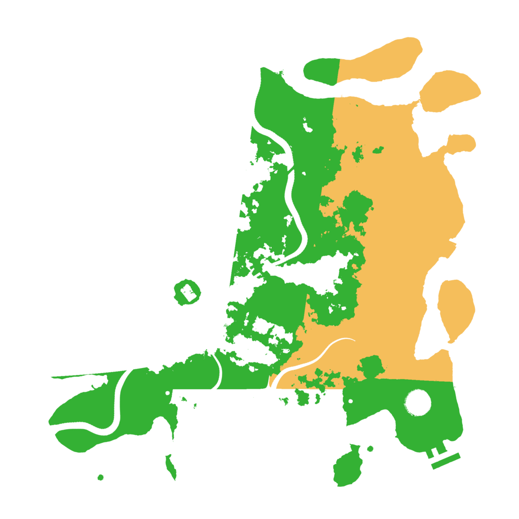 Biome Rust Map: Procedural Map, Size: 3500, Seed: 98017874