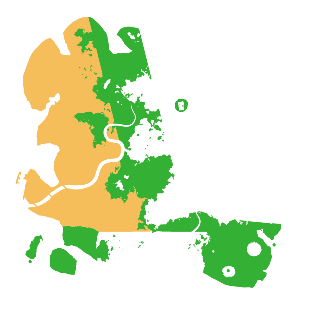 Biome Rust Map: Procedural Map, Size: 3850, Seed: 458539611
