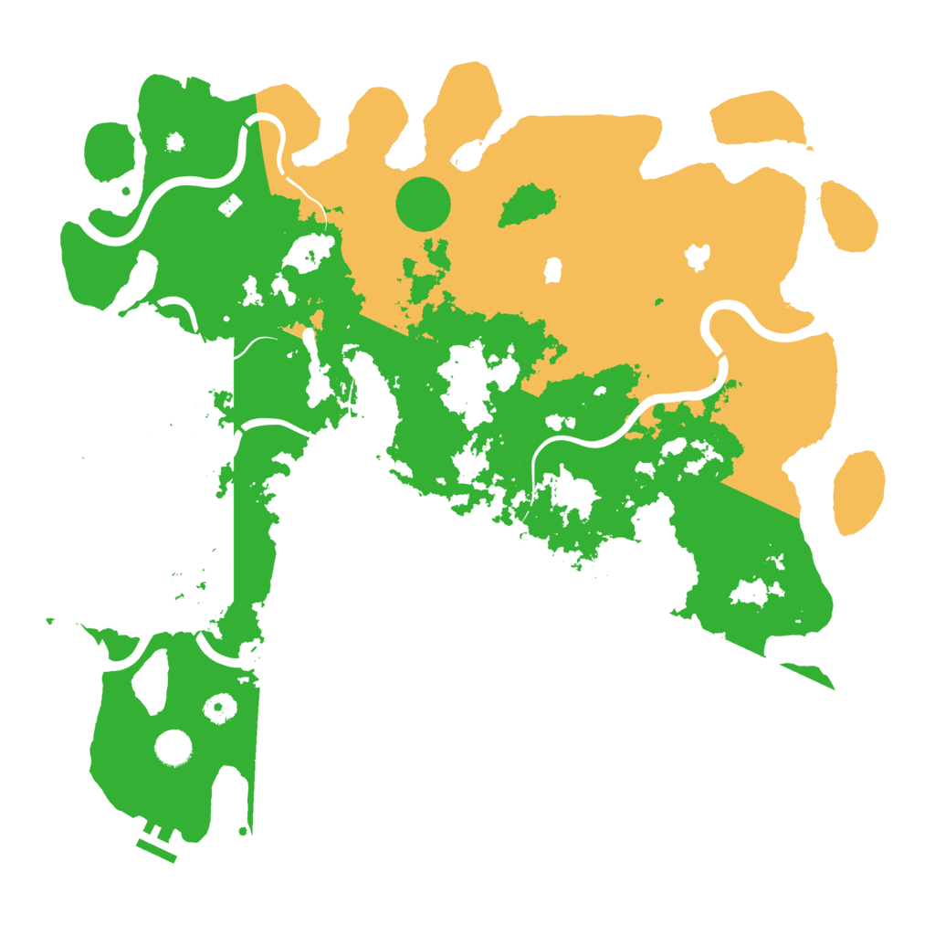 Biome Rust Map: Procedural Map, Size: 4500, Seed: 4621