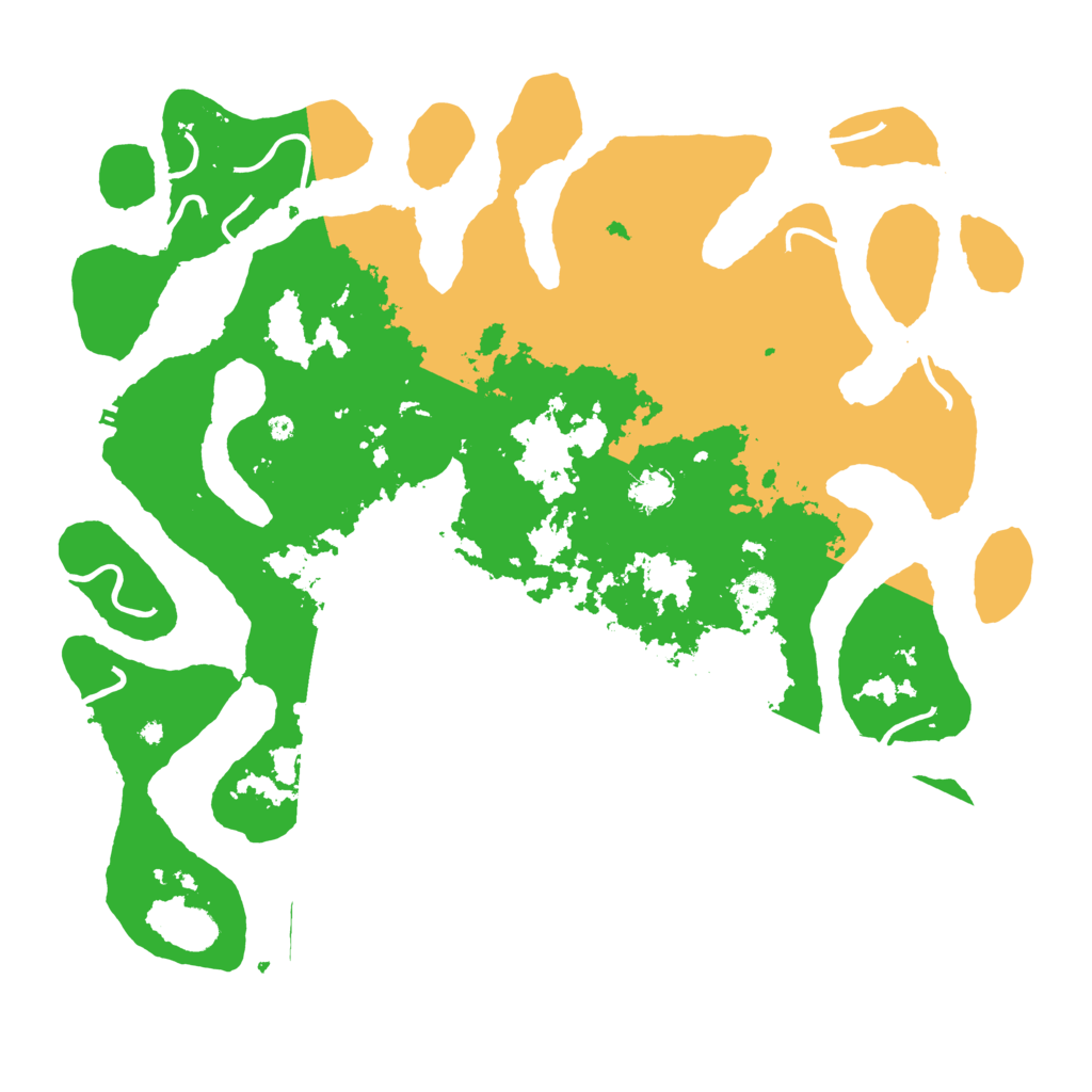 Biome Rust Map: Procedural Map, Size: 4500, Seed: 4621