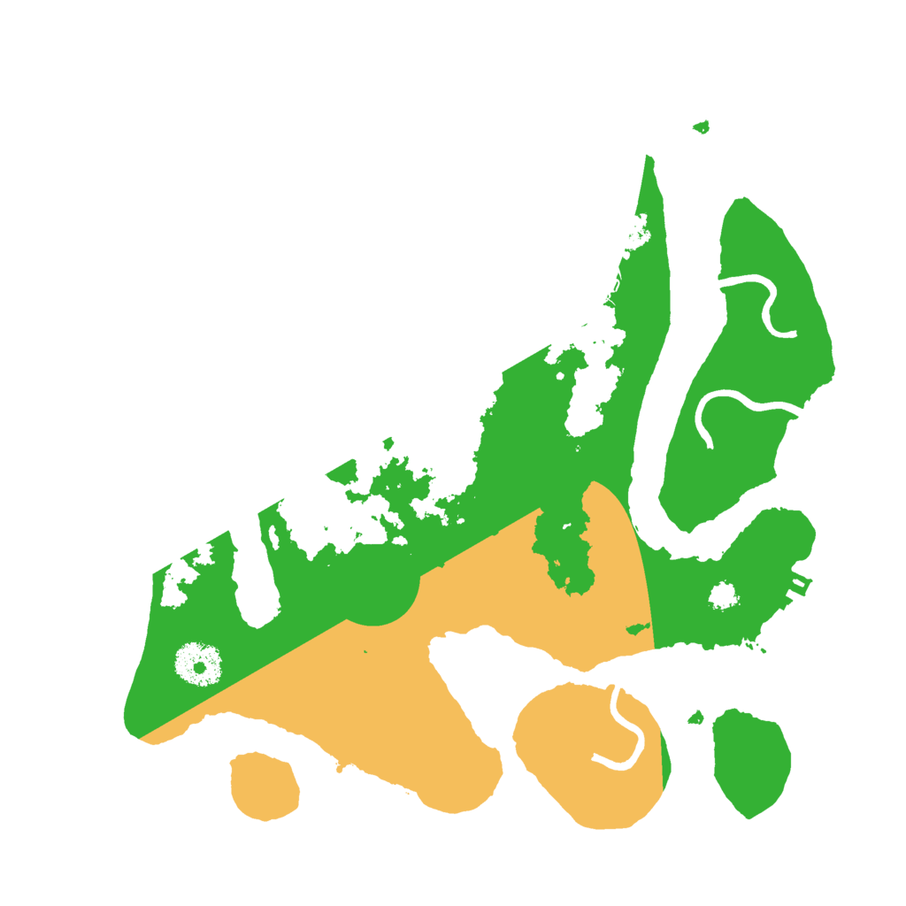 Biome Rust Map: Procedural Map, Size: 3000, Seed: 86499549