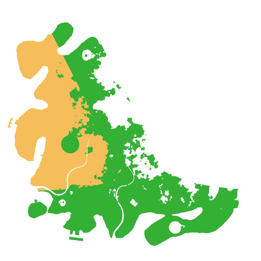 Biome Rust Map: Procedural Map, Size: 3800, Seed: 13777
