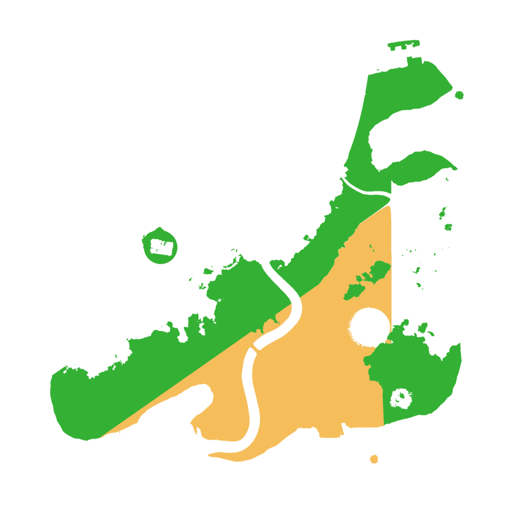 Biome Rust Map: Procedural Map, Size: 2500, Seed: 432234